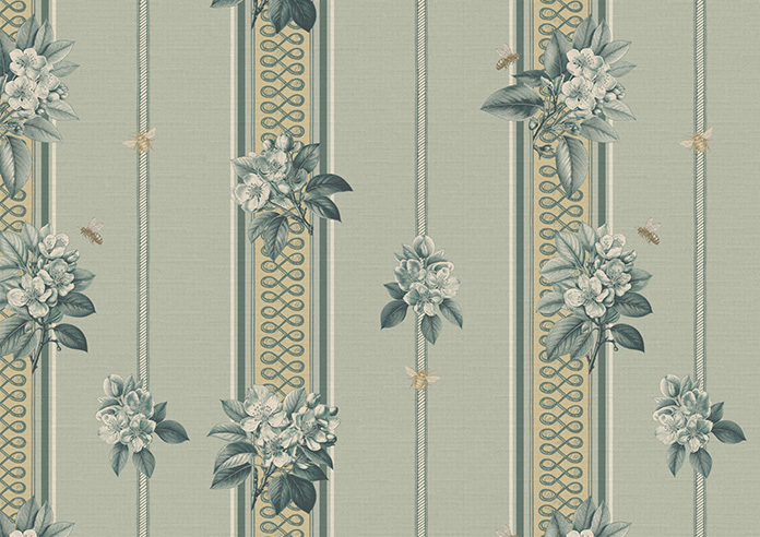 Upton, Apple Bee Bud Green - Twist&Fit Roman Blind - Image 7